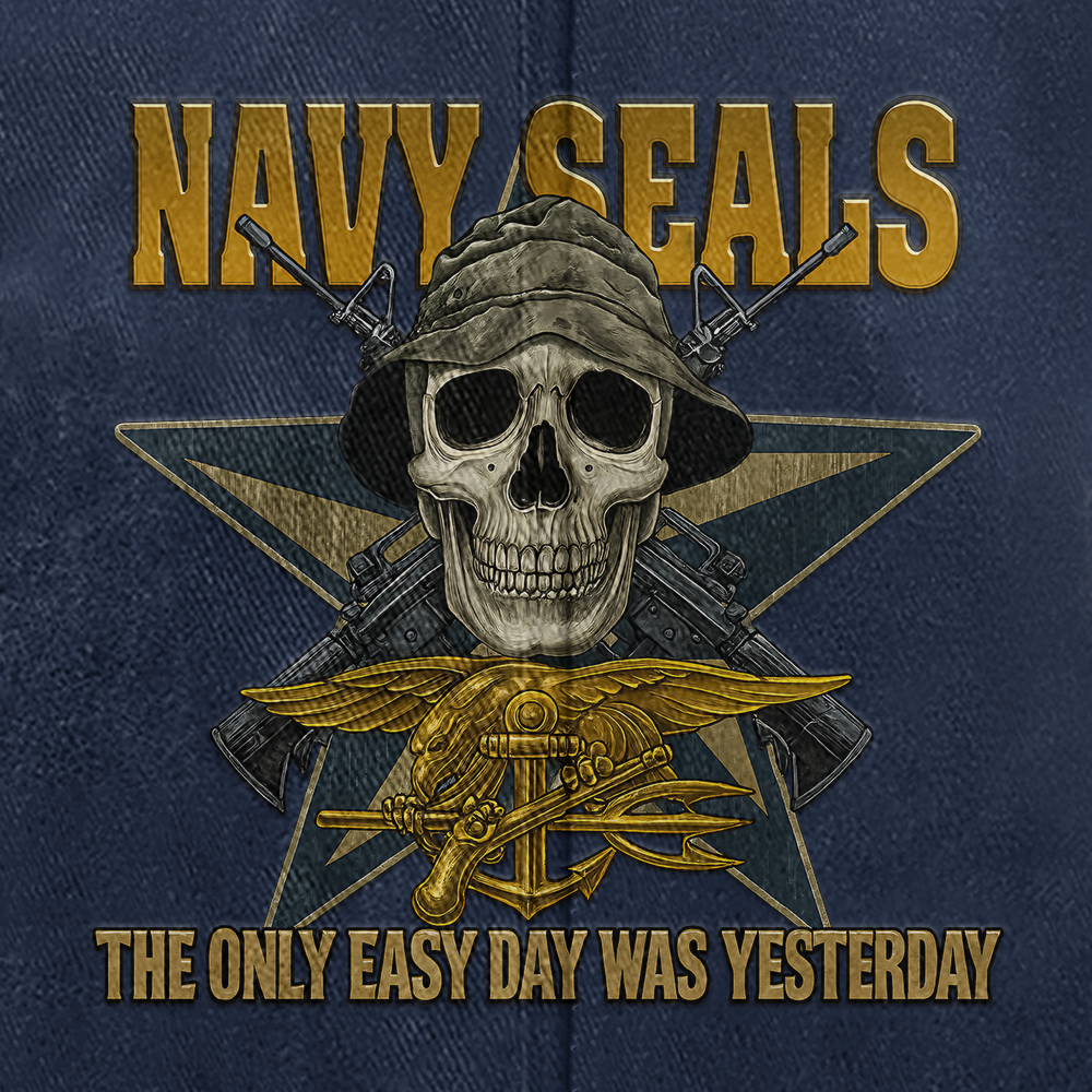 Personalizable Navy Seals Washed Cap