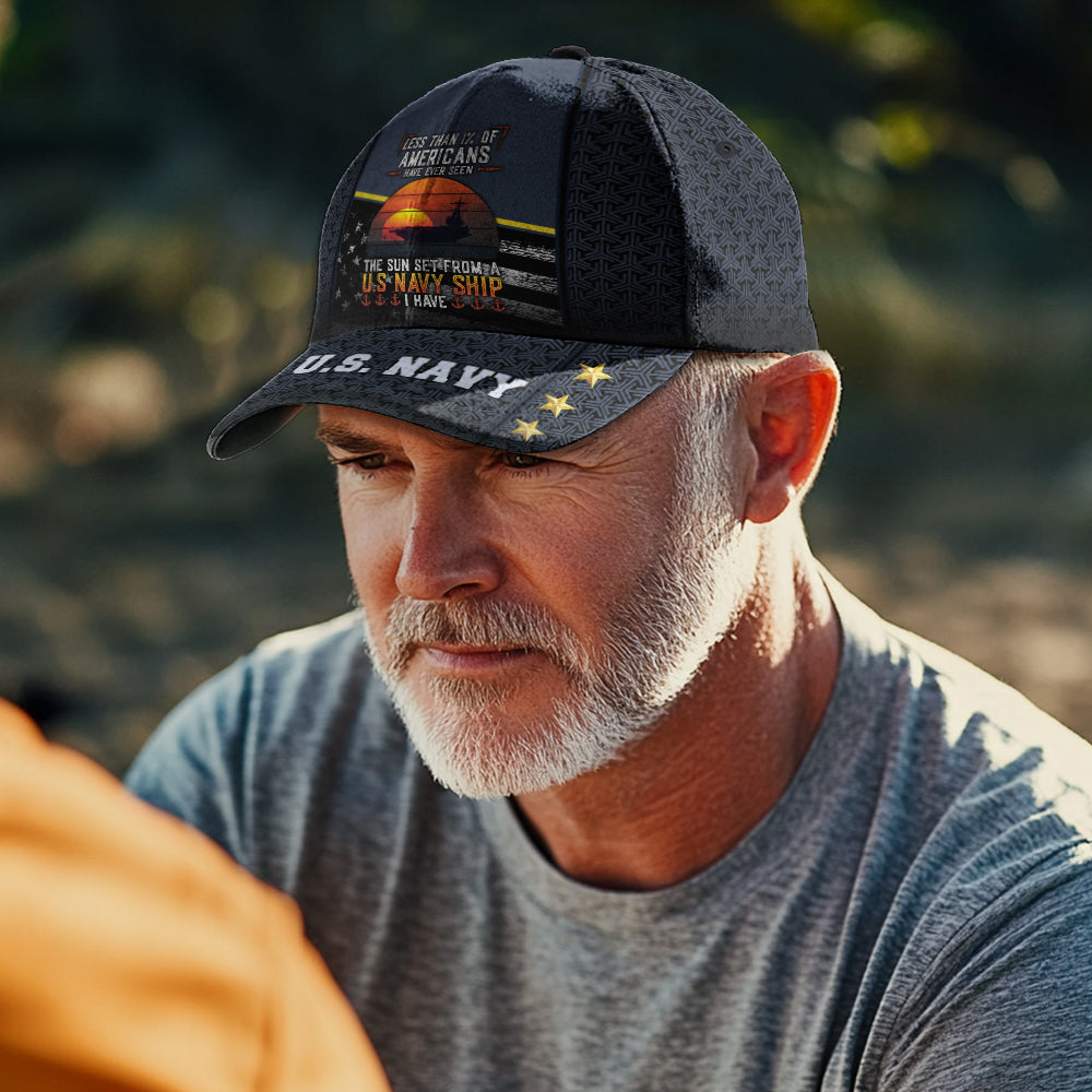 Less Than 1% Navy Ship Classic Cap