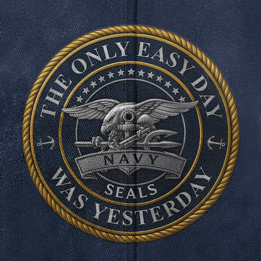 Personalizable Navy Seals Washed Cap