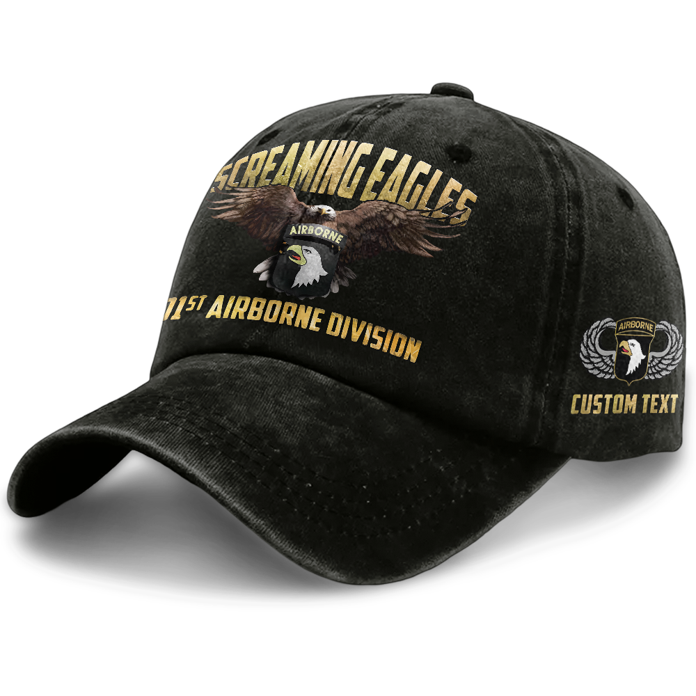 Airborne Screaming Eagles Washed Cap