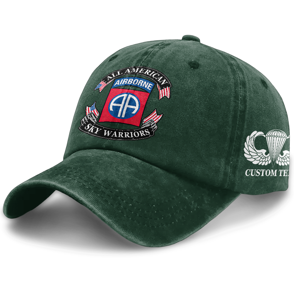 82nd Airborne Sky Warriors Washed Cap