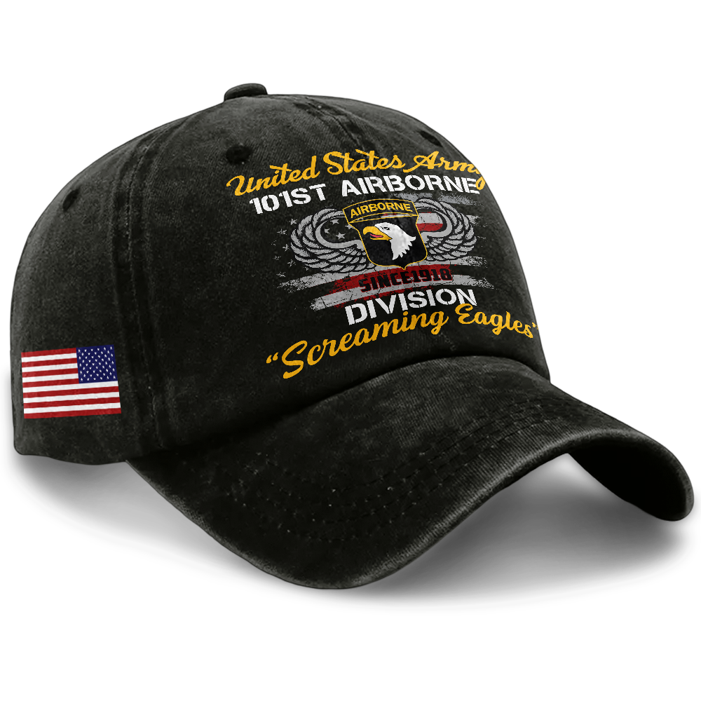 Airborne Screaming Eagles Washed Cap