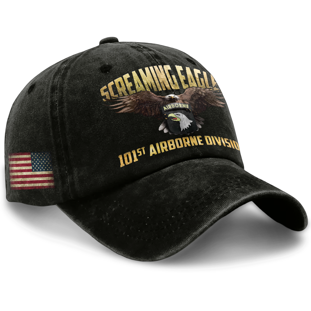 Airborne Screaming Eagles Washed Cap