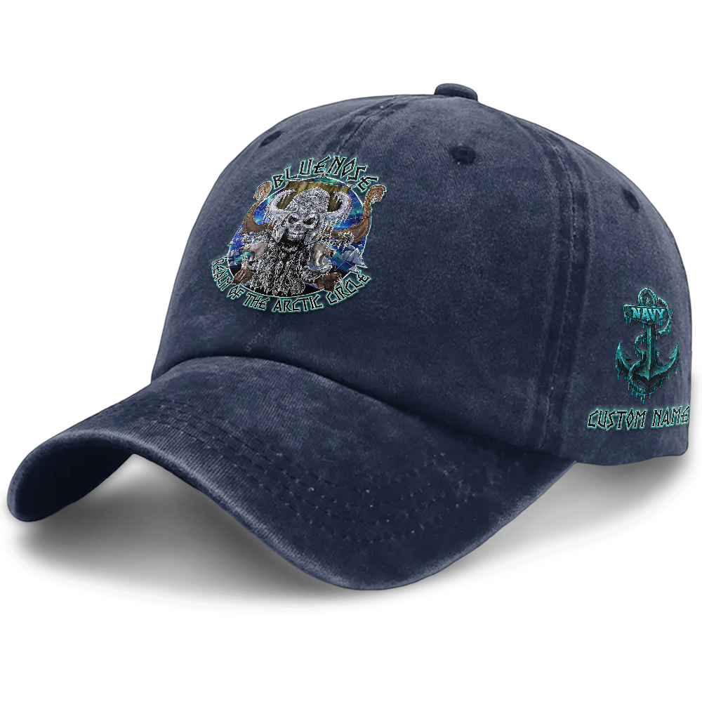 Personalizable Blue Nose Washed Cap