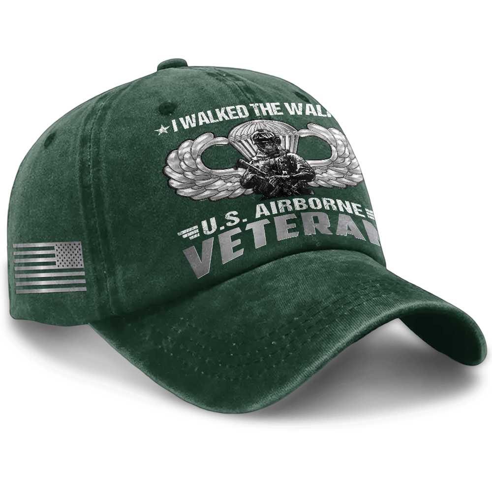Airborne I Walked The Walk Washed Cap