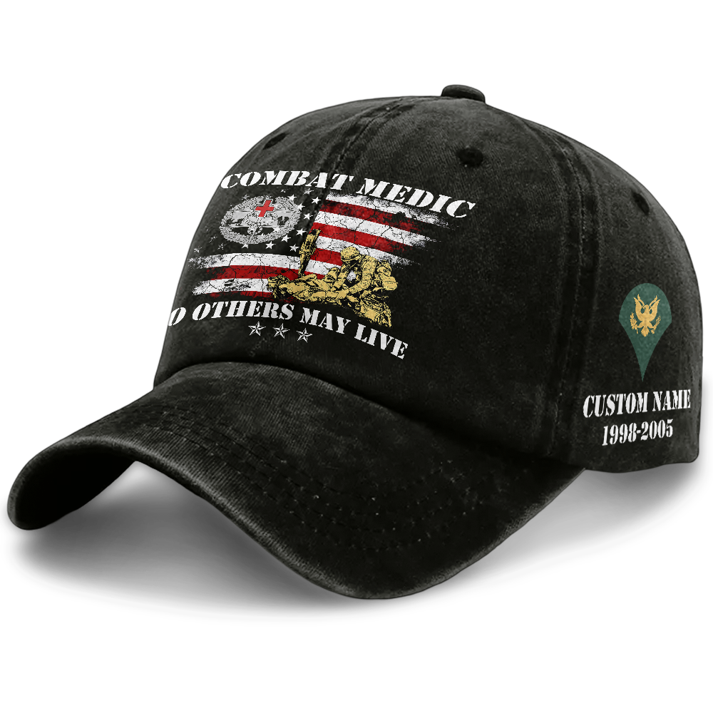 Personalizable Combat Medic Washed Cap