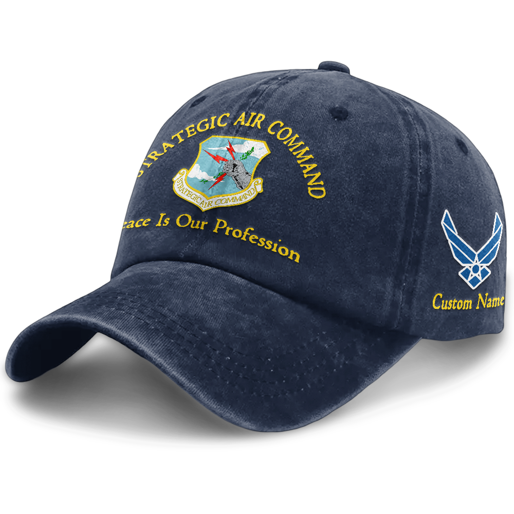Personalizable Air Force Washed Cap