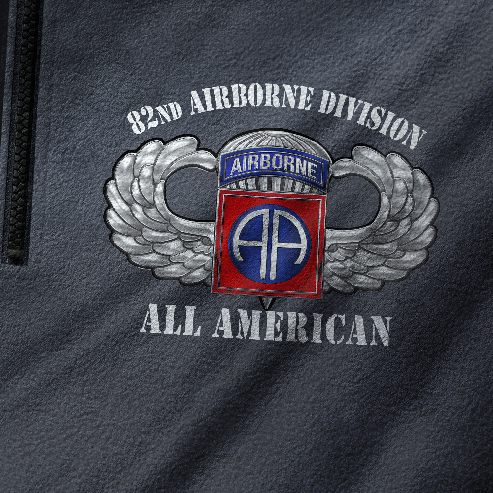 82nd Airborne Division Half-Zip Raglan Sweatshirt
