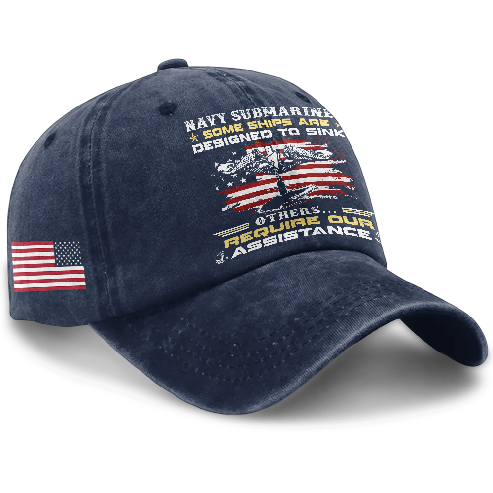 Navy Submarine Some Ships Are Designed To Sink Washed Cap