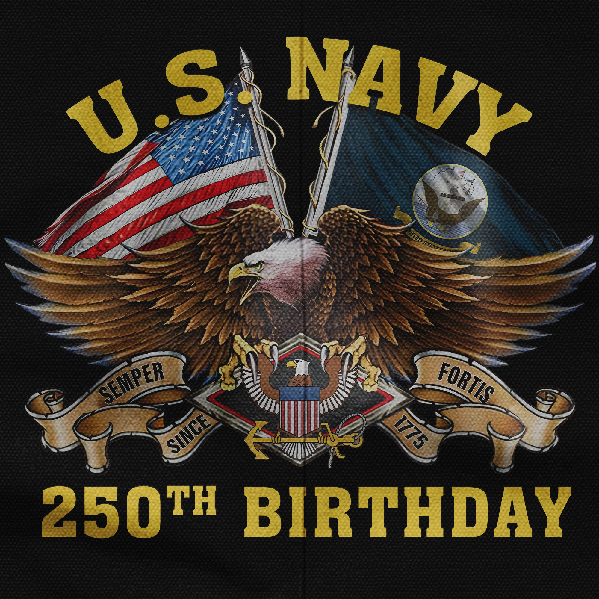 Navy 250th Anniversary Pocket Vest