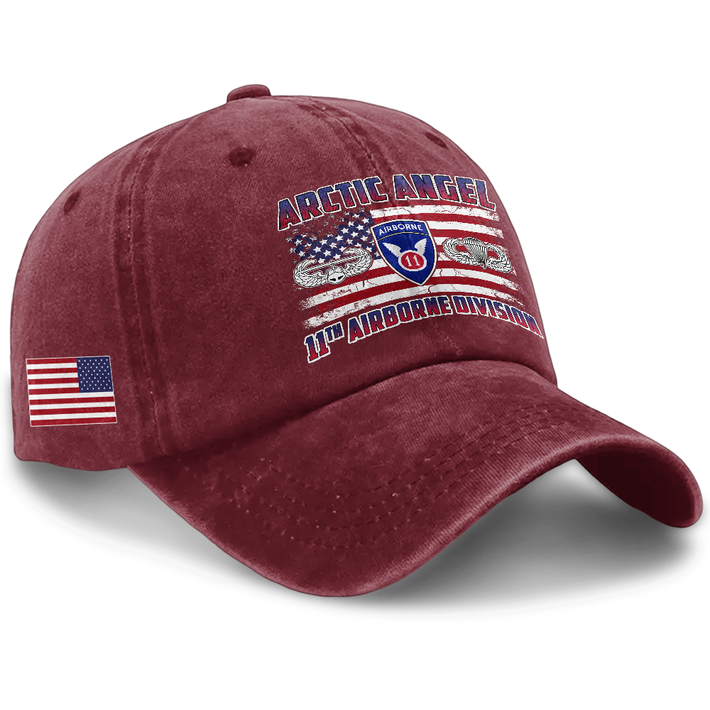 Personalizable 11th Airborne Division Washed Cap