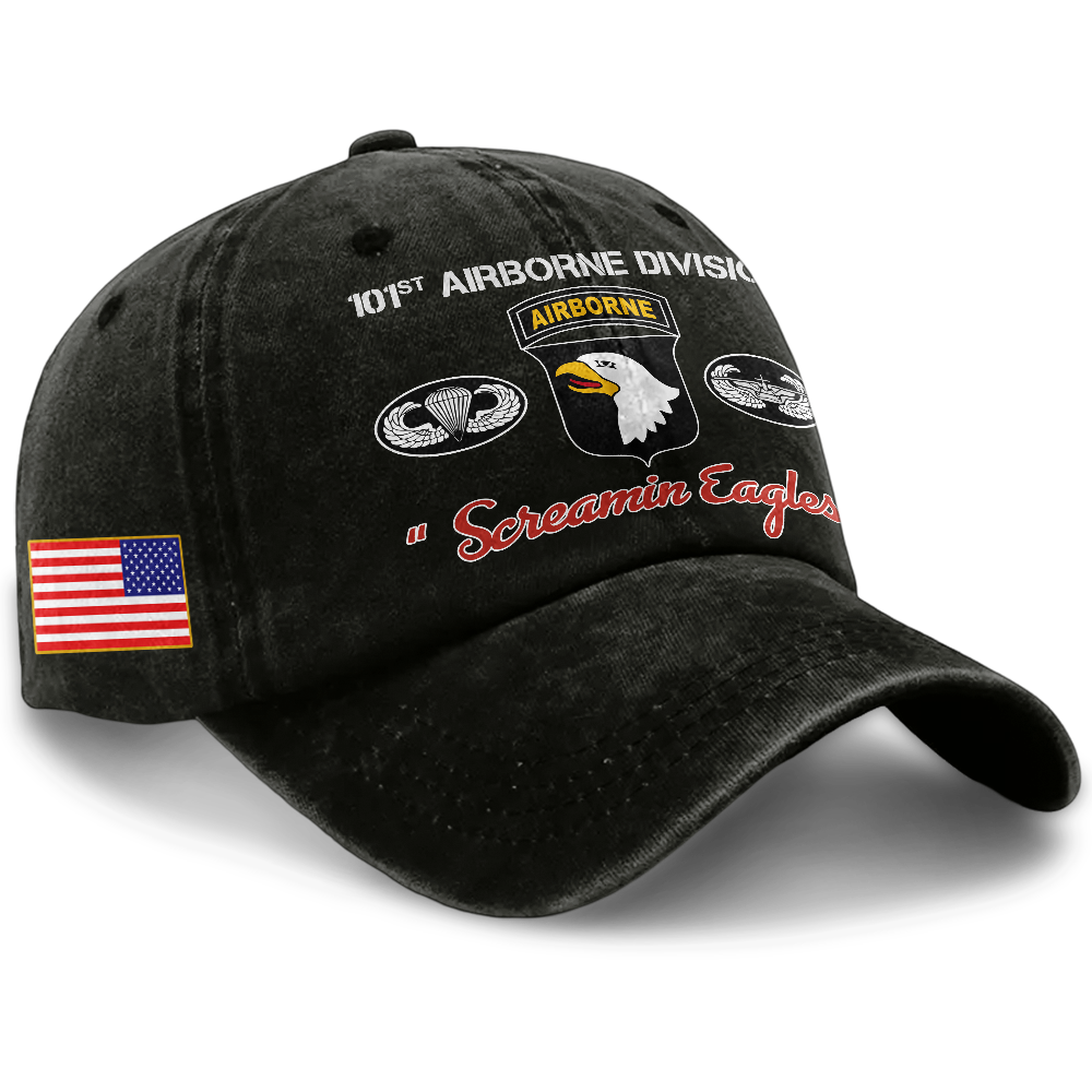 Airborne Screaming Eagles Washed Cap