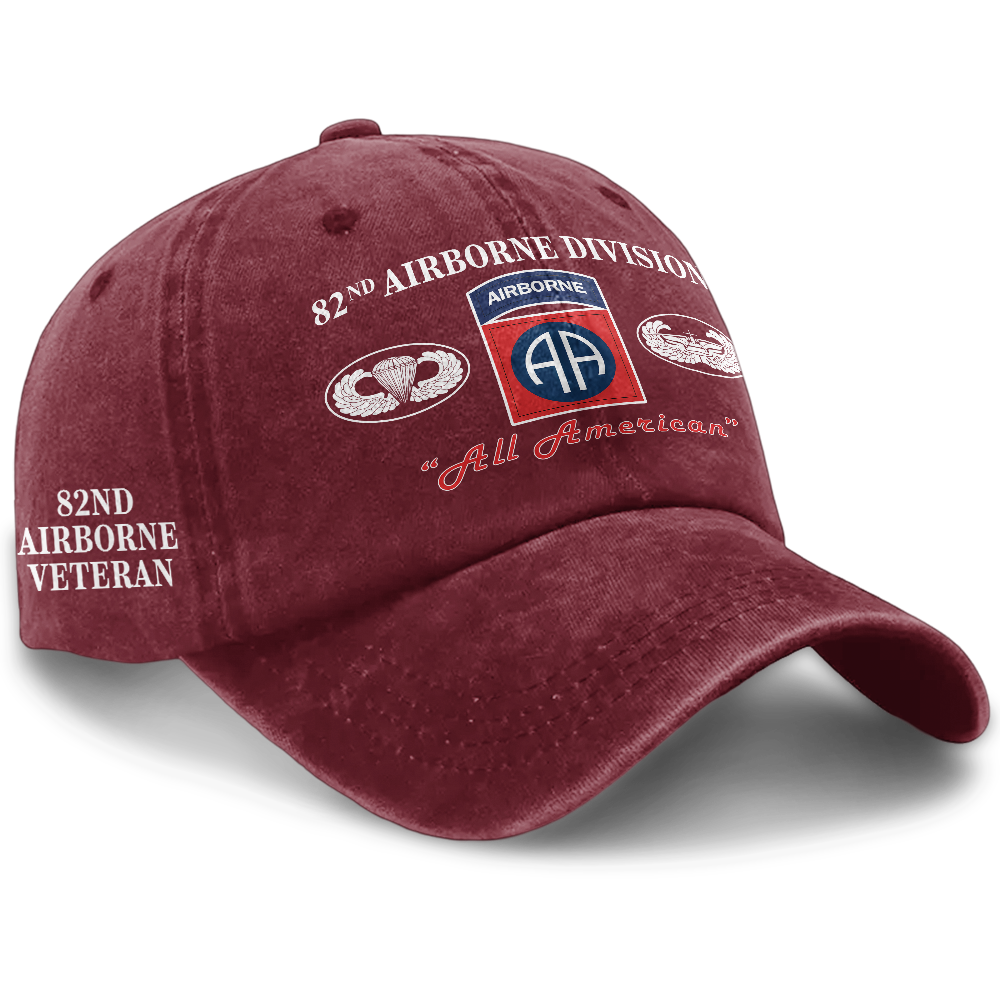 82nd Airborne All American Washed Cap