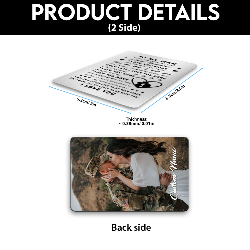 Personalizable Veteran Wallet Card