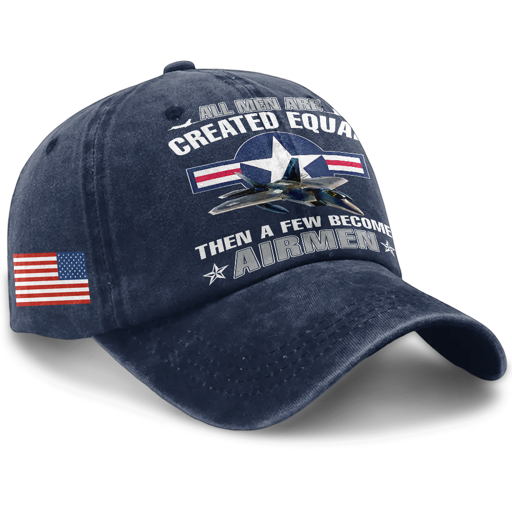 Personalizable Air Force All Men Are Created Equal Washed Cap