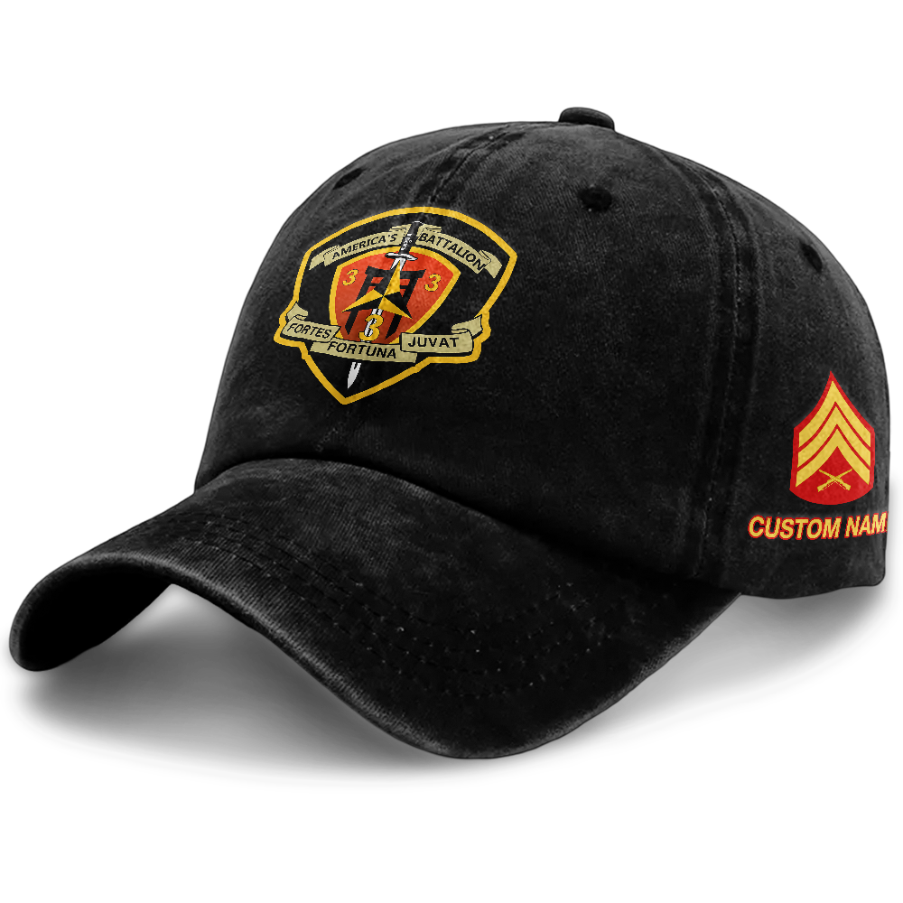 Personalizable 3rd Battalion Washed Cap