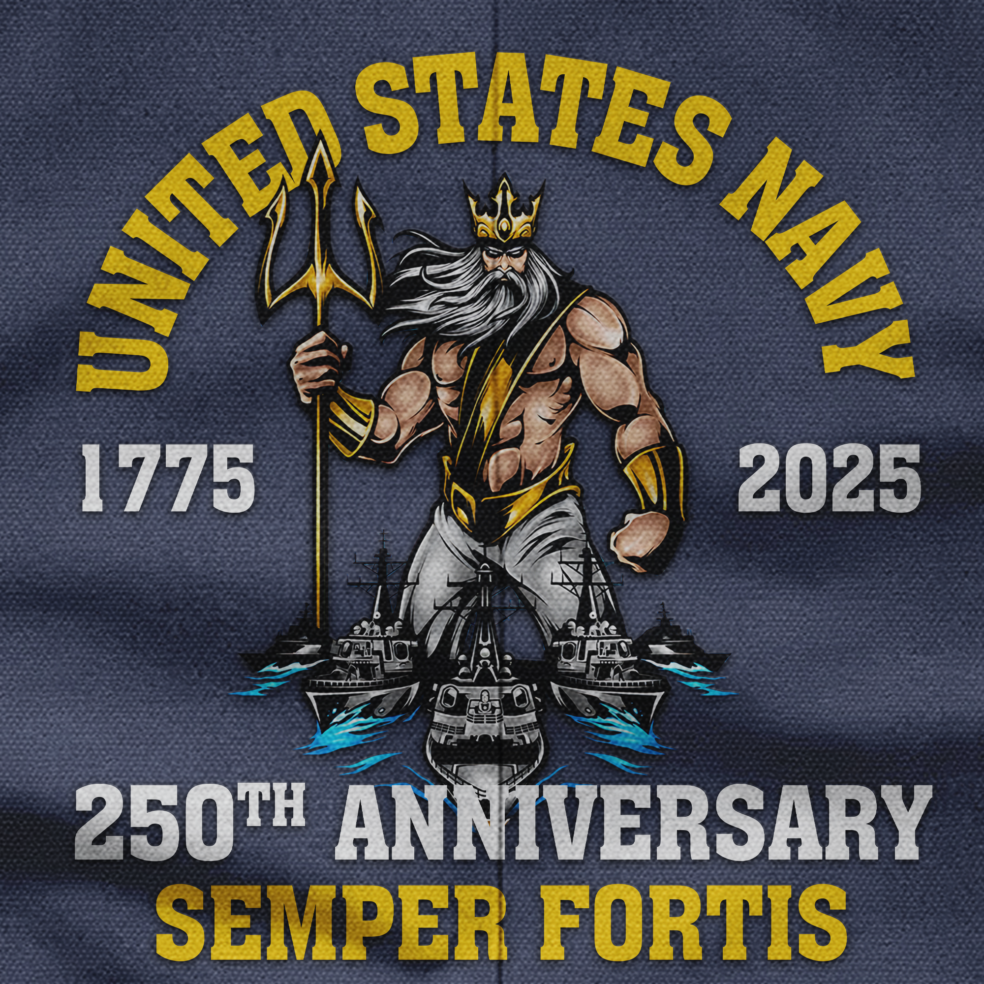 Navy 250th Anniversary Pocket Vest