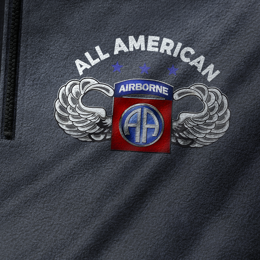 82nd Airborne Division Half-Zip Raglan Sweatshirt