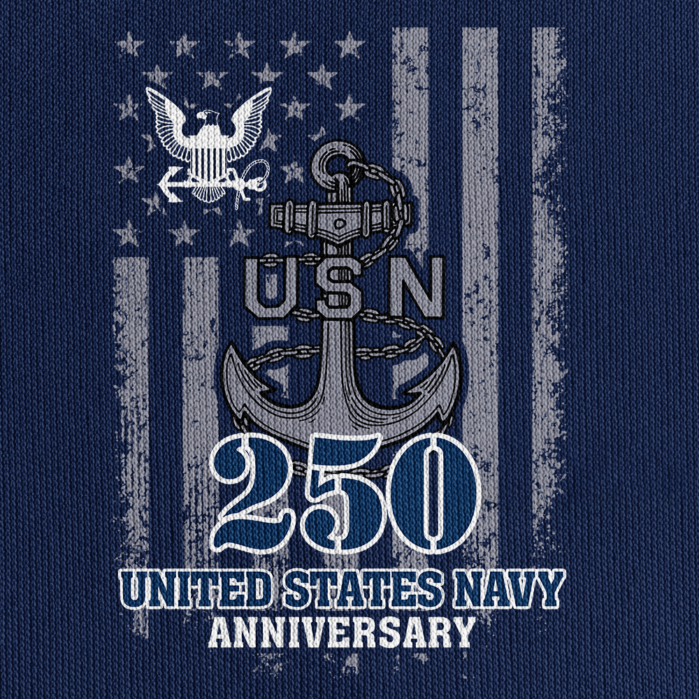 Navy 250th Anniversary Quarter Zip Hoodie