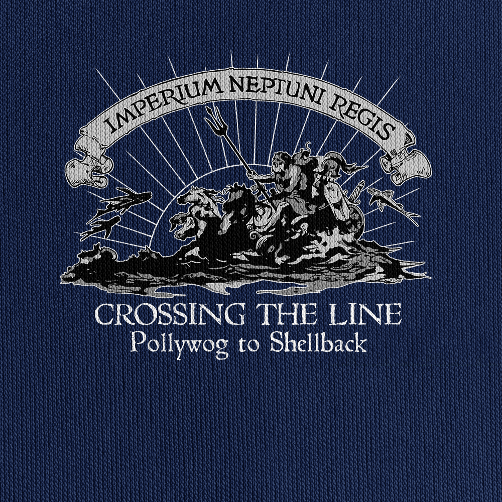 Personalizable Shellback Crossing The Line Quarter Zip Hoodie