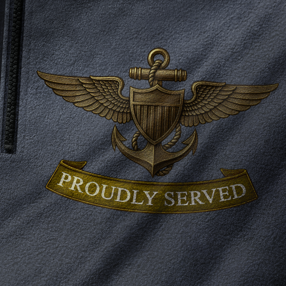 Naval Aviation Half-Zip Raglan Sweatshirt