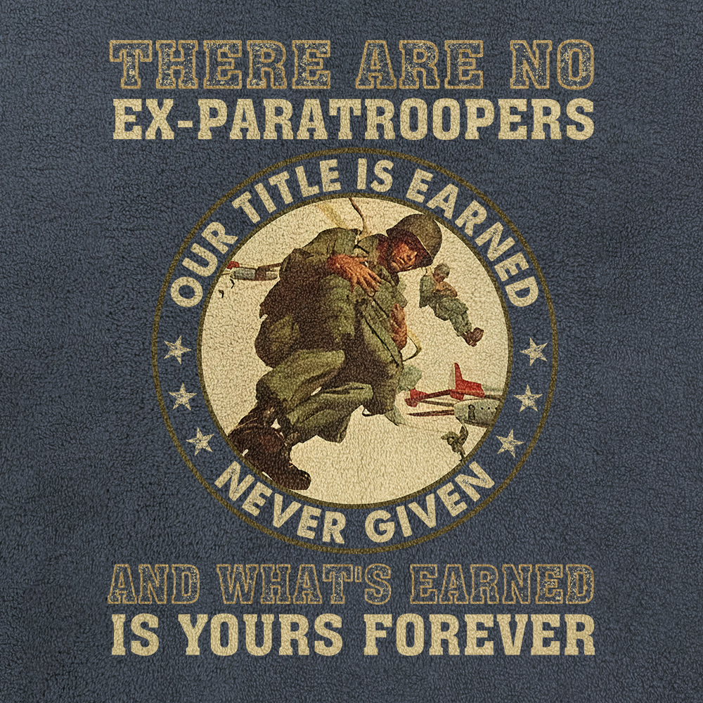 There's No Ex-Paratrooper Half-Zip Raglan Sweatshirt