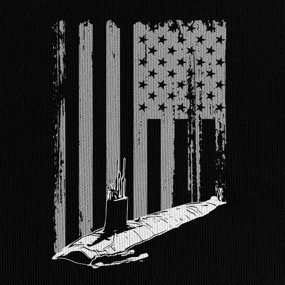 Personalizable Navy Submarine Quarter Zip Hoodie