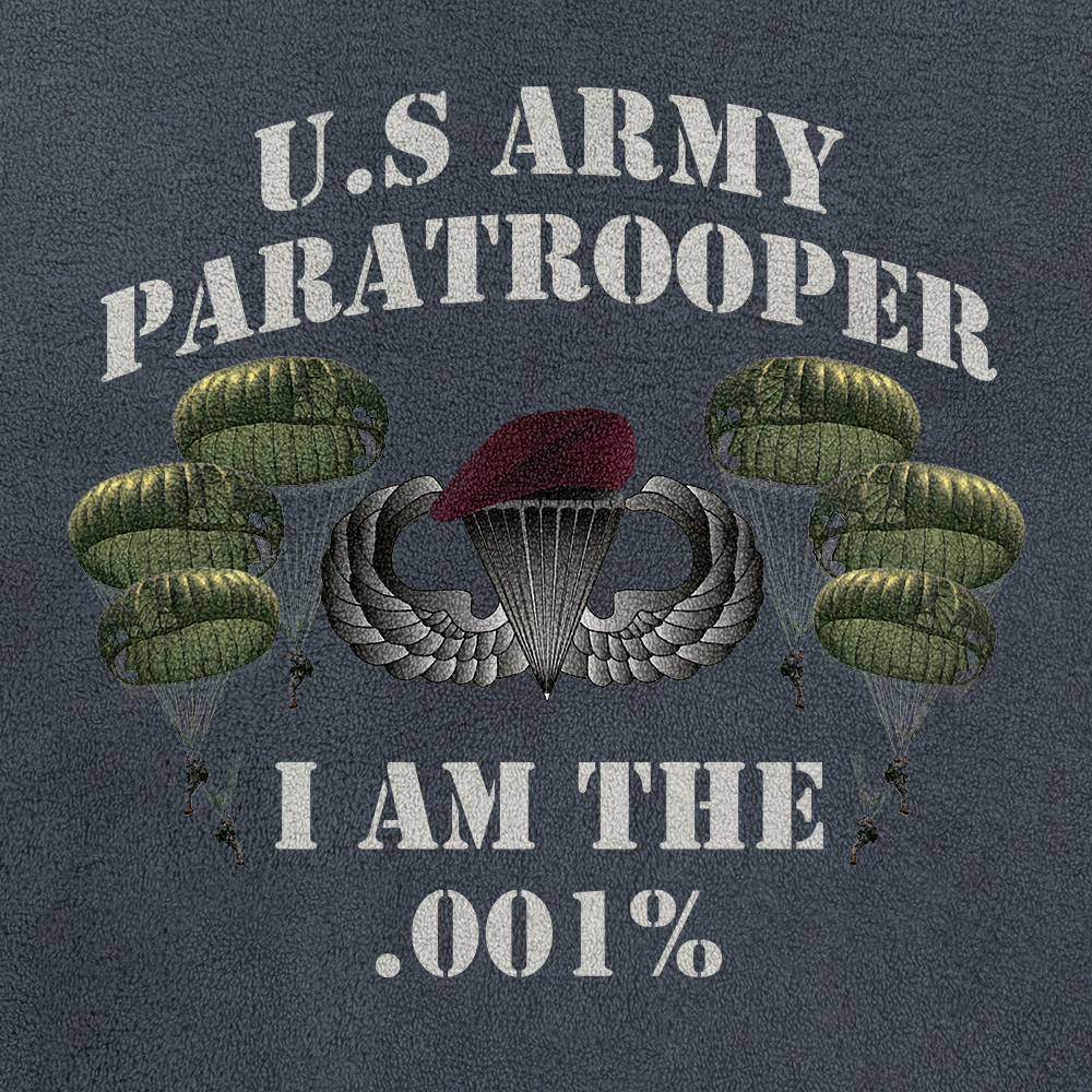 Paratrooper I Am The .001% Half-Zip Raglan Sweatshirt