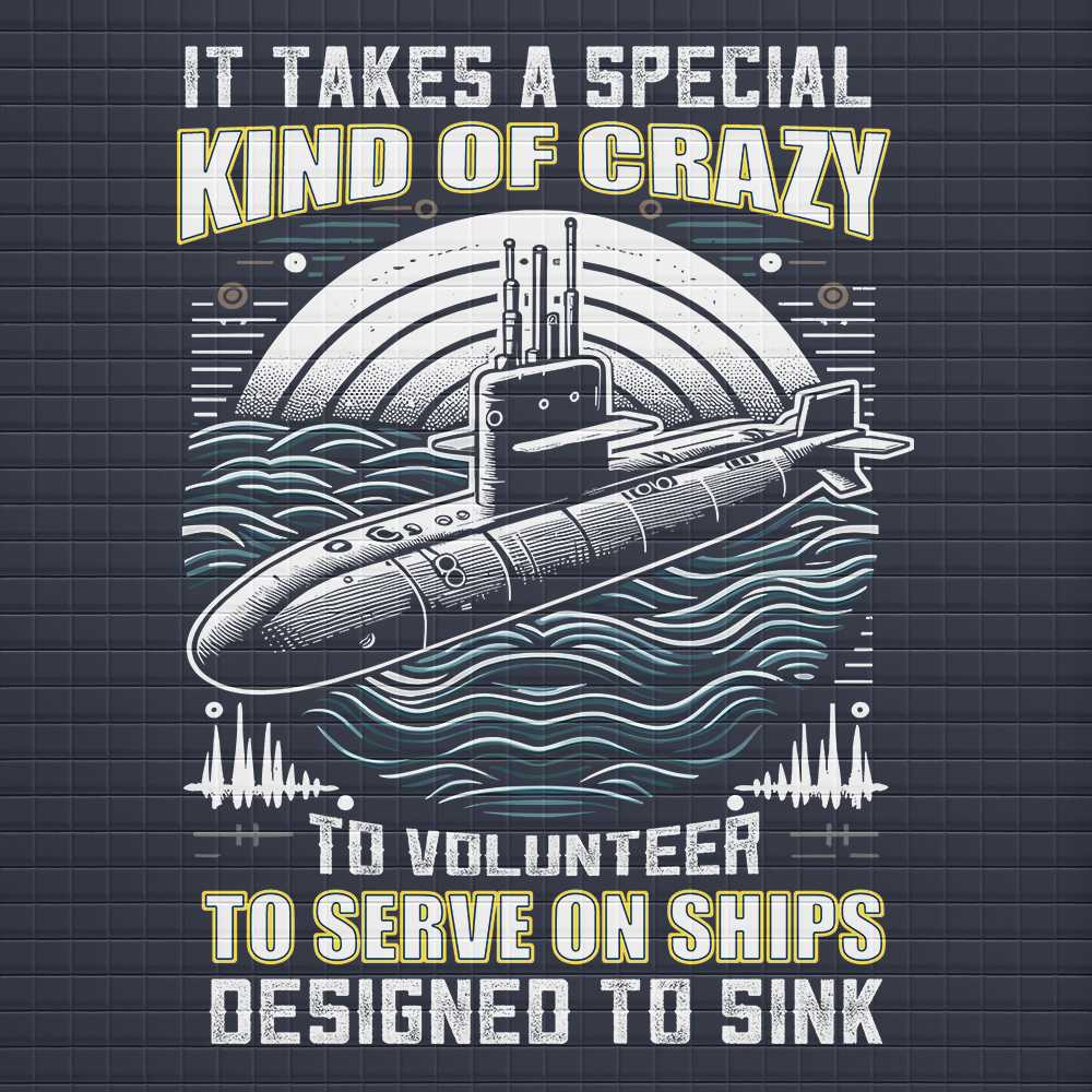 Personalizable Navy Submarine Waffle Hooded Jacket