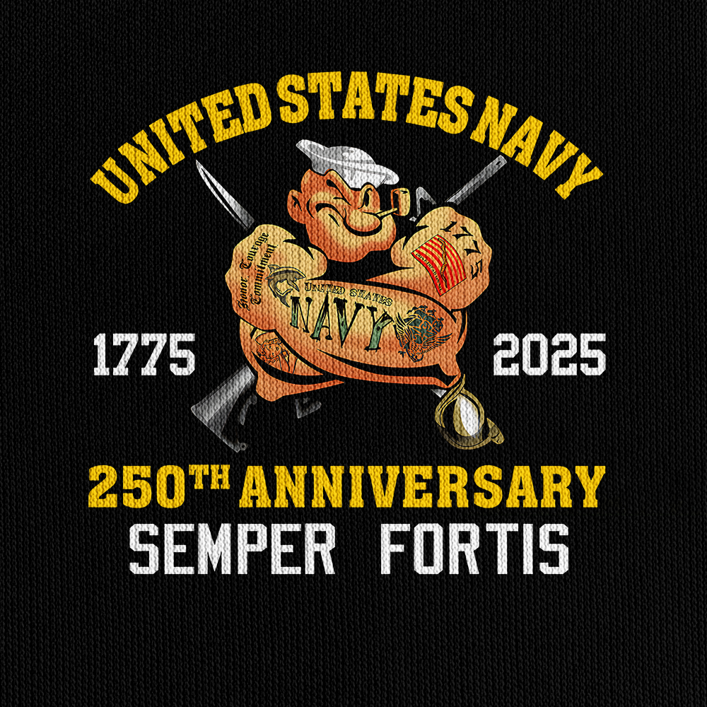 Navy 250th Anniversary Quarter Zip Hoodie