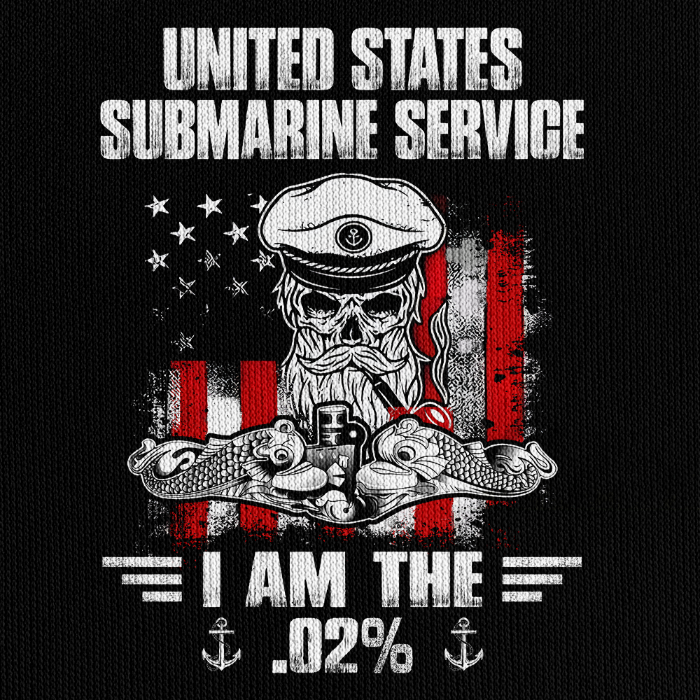 Personalizable Navy Submarine Quarter Zip Hoodie