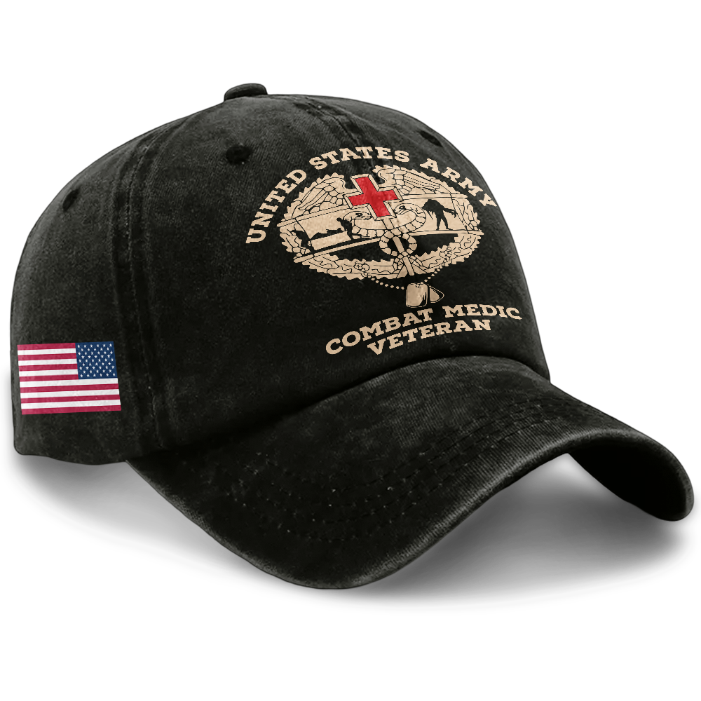 Personalizable Combat Medic Washed Cap
