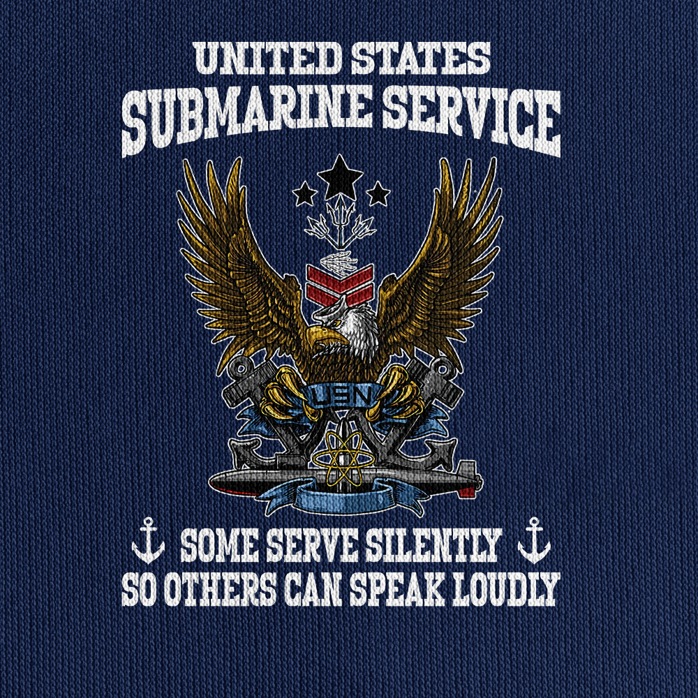 Personalizable Navy Submarines Silent Service Quarter Zip Hoodie
