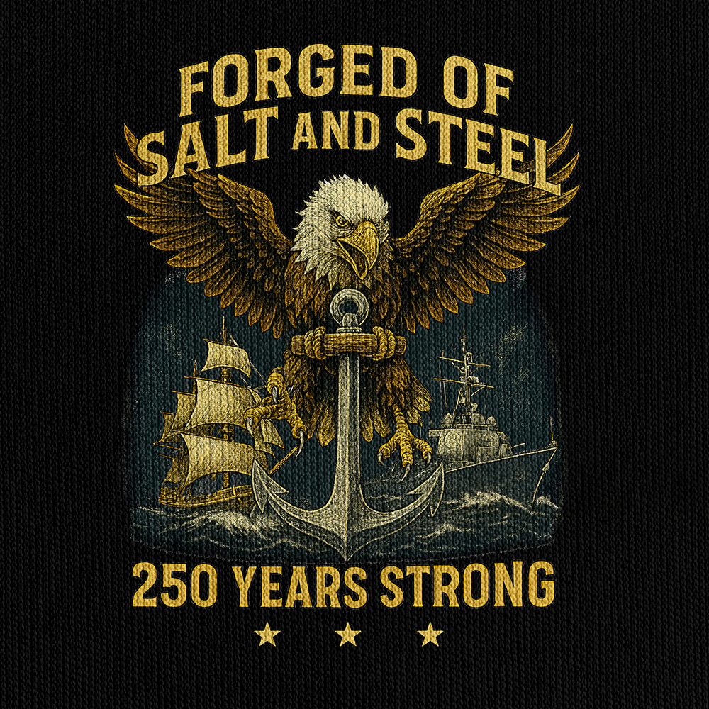 Personalizable Navy 250th Anniversary Quarter Zip Hoodie