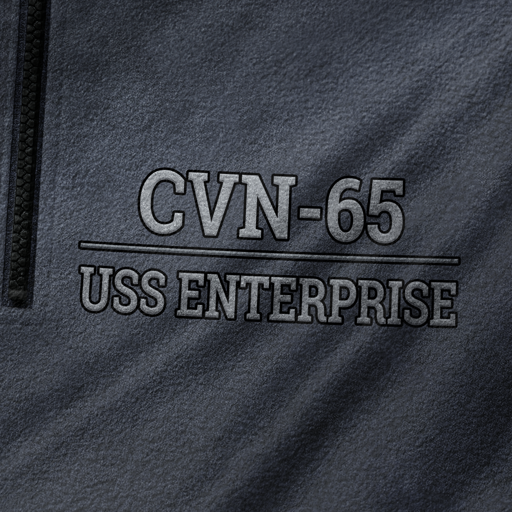 Personalizable Navy Proudly Served Half-Zip Raglan Sweatshirt