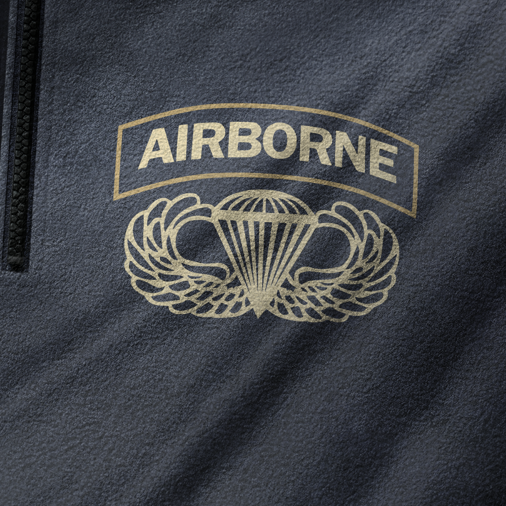 There's No Ex-Paratrooper Half-Zip Raglan Sweatshirt