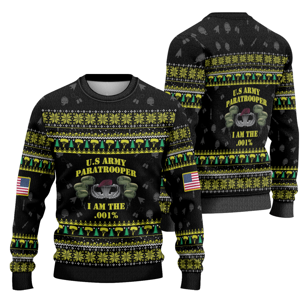 Paratrooper I'm the .001% Knitted Sweatshirt