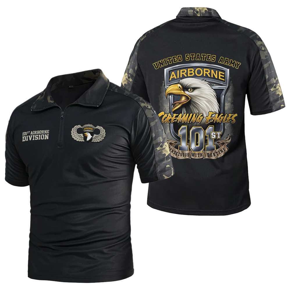 101st Airborne Screaming Eagles Tactical Polo Shirt
