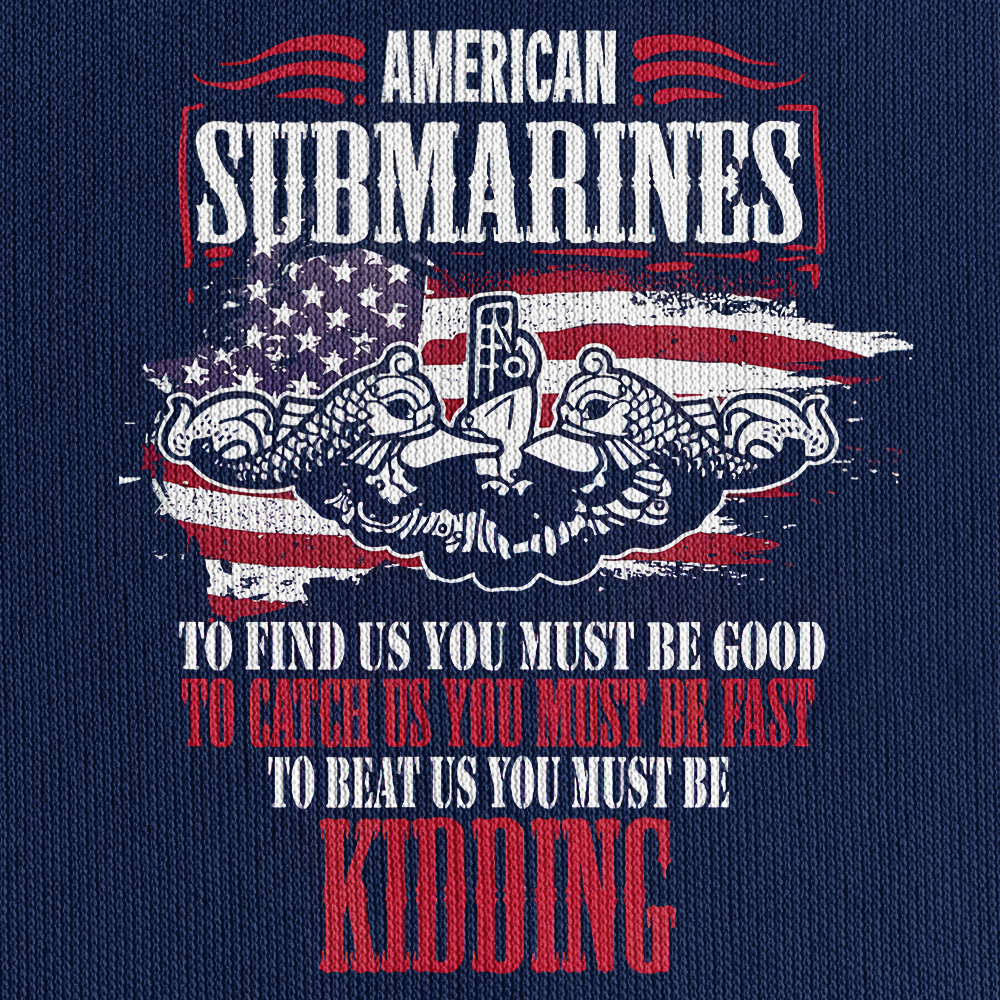 American Submarines To Find Us You Must Be Good Zipper Pouch Quarter-Zip Hoodie