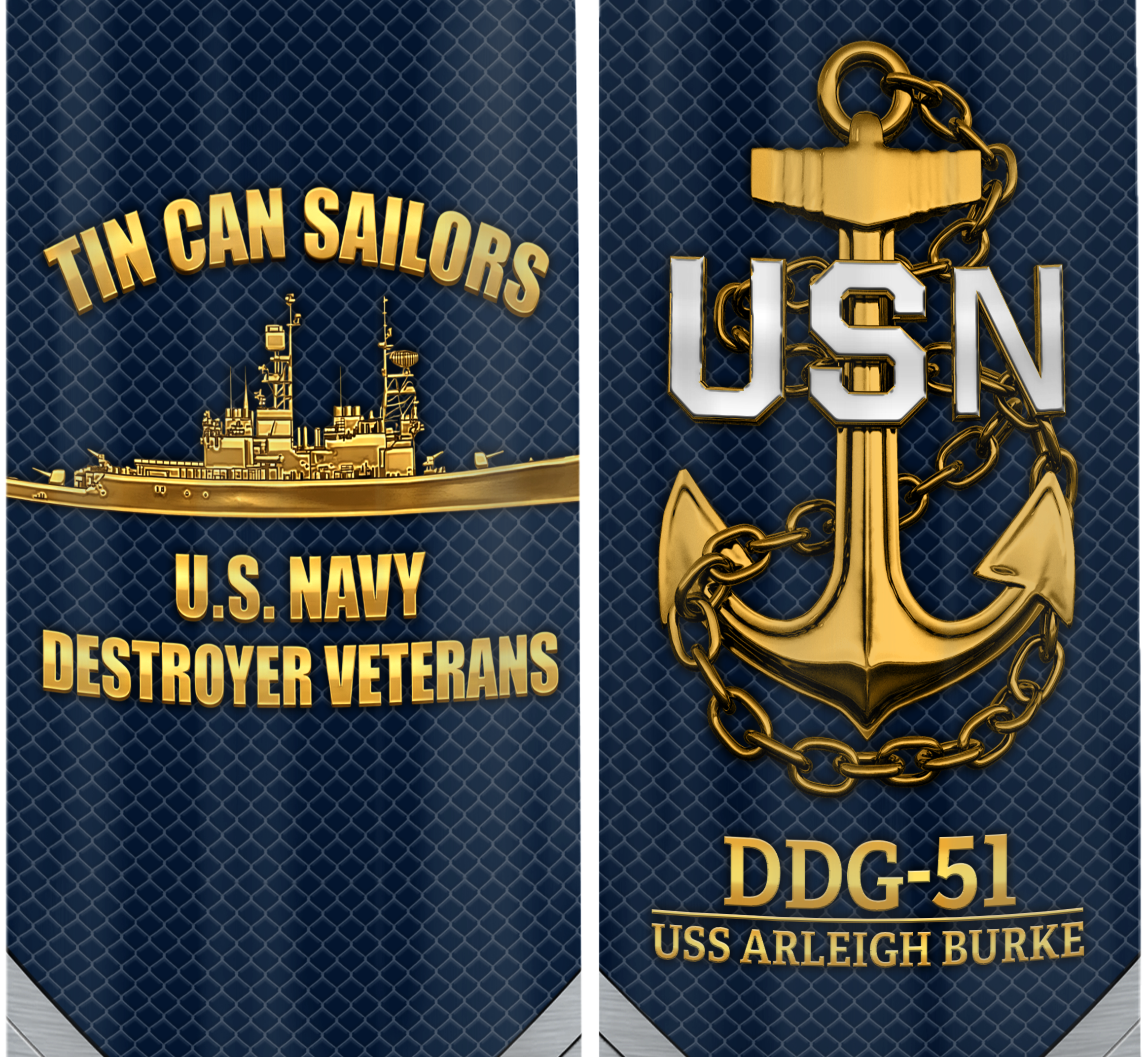 Personalizable Tin Can Sailors Bullet Tumbler