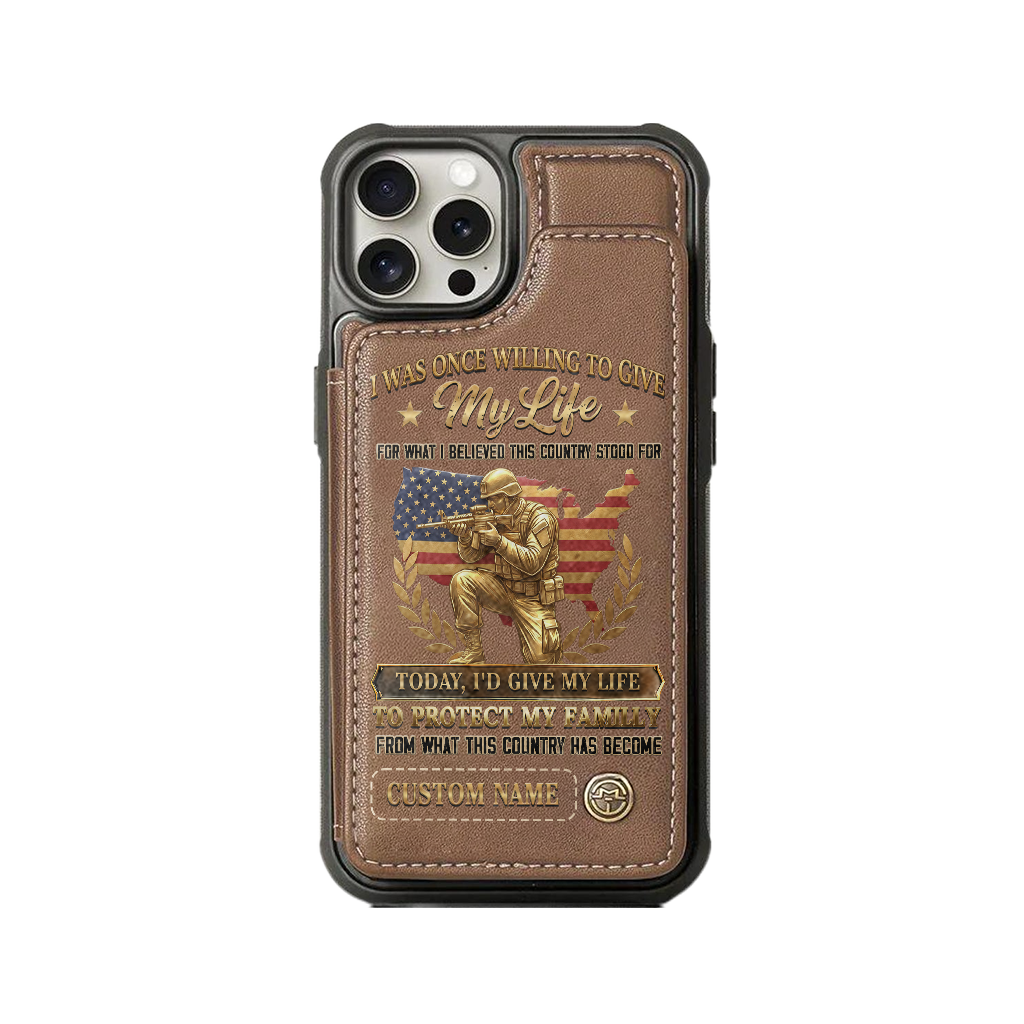Personalizable I Was Once Willing To Give My Life Wallet Phone Case
