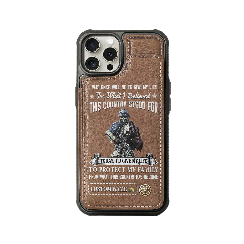 Personalizable I Was Once Willing To Give My Life Wallet Phone Case