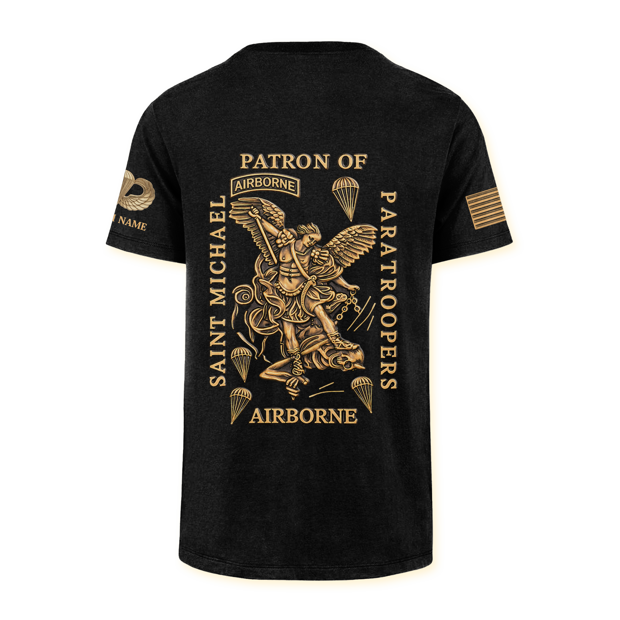 Personalizable Saint Michael Patron Of Paratroopers Classic T-shirt