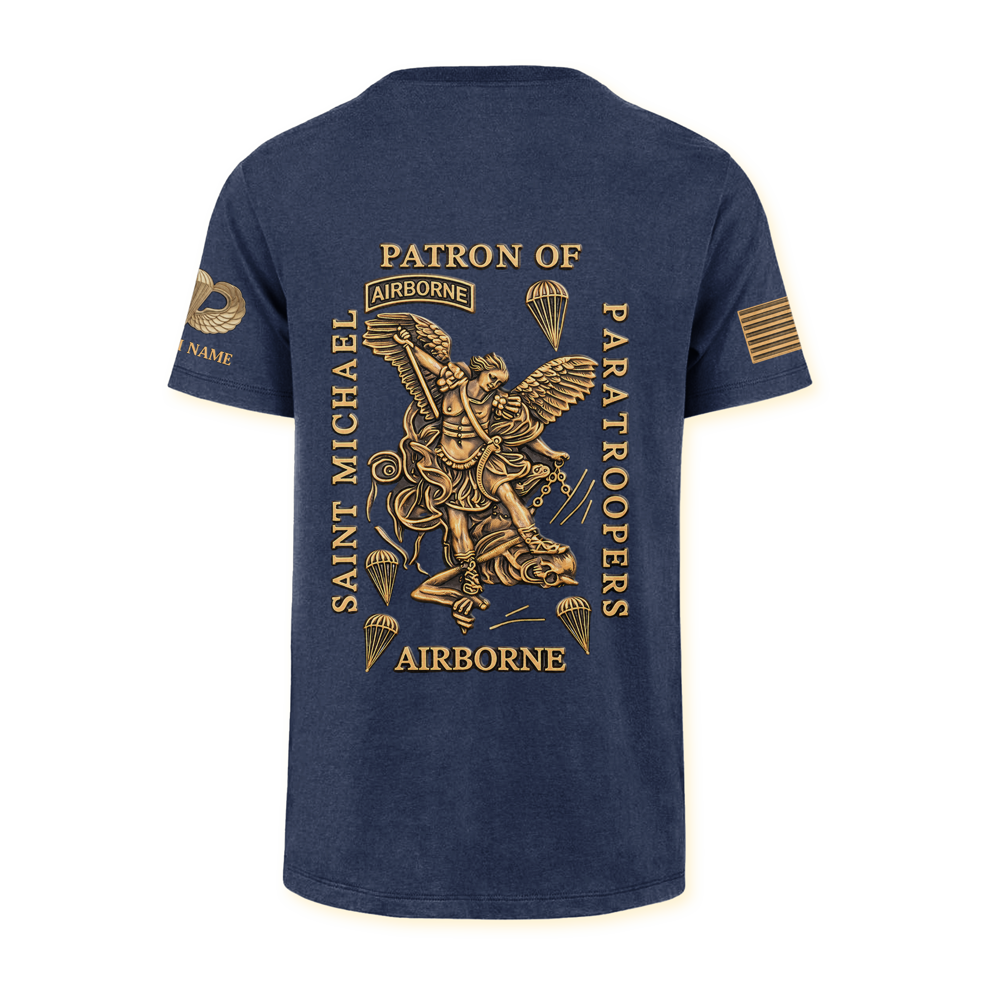 Personalizable Saint Michael Patron Of Paratroopers Classic T-shirt