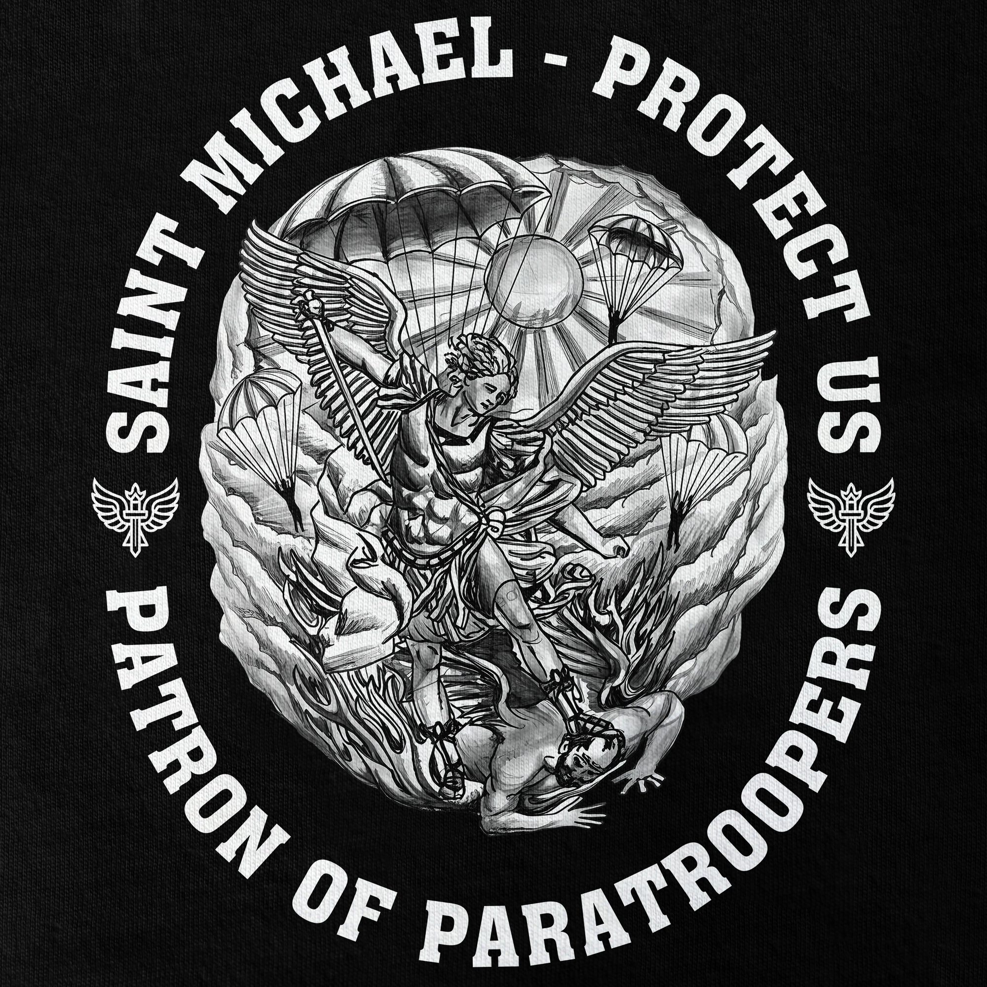 Personalizable Saint Michael Patron Of Paratroopers Classic T-shirt