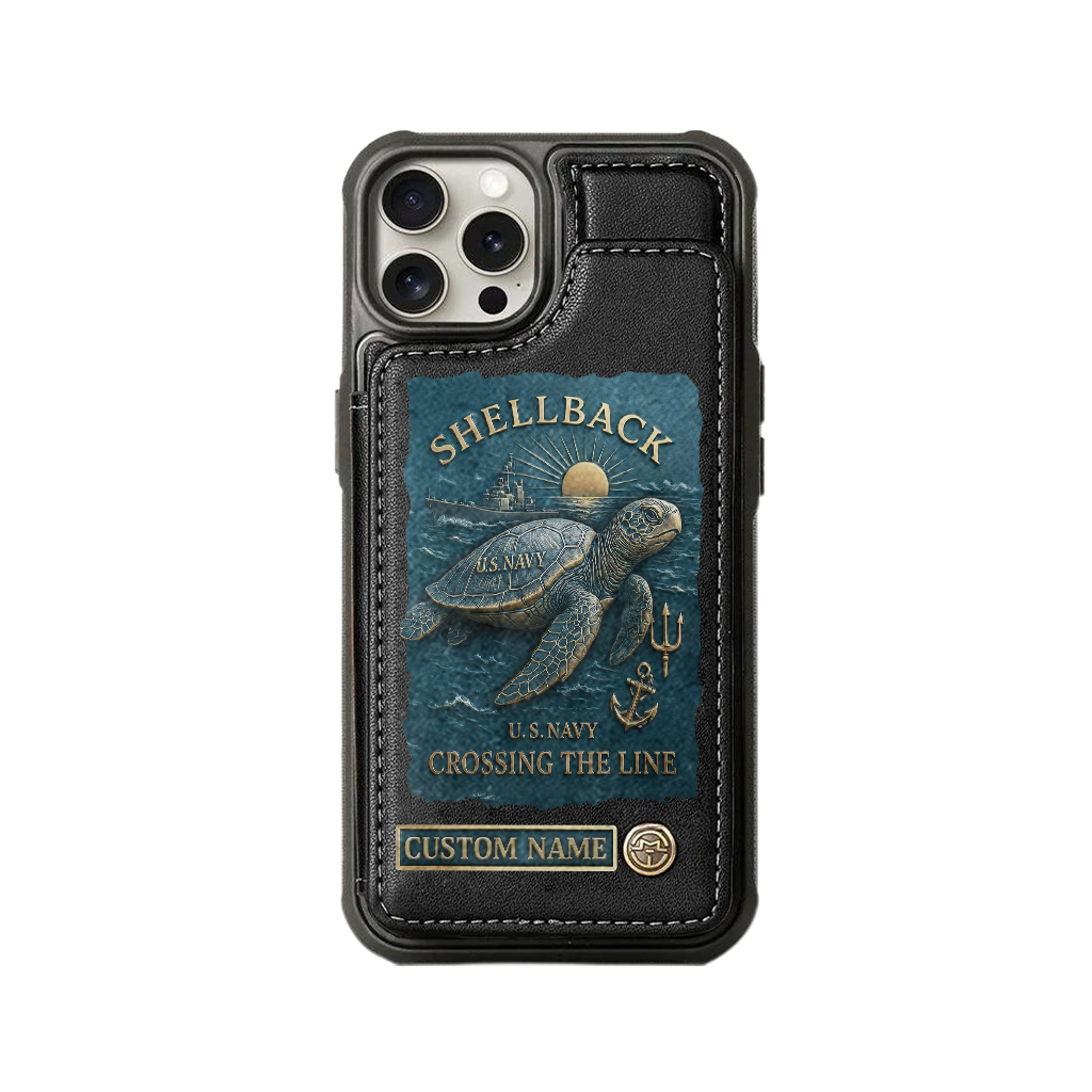 Personalizable Shellback Ancient Order Of The Deep Wallet Phone Case
