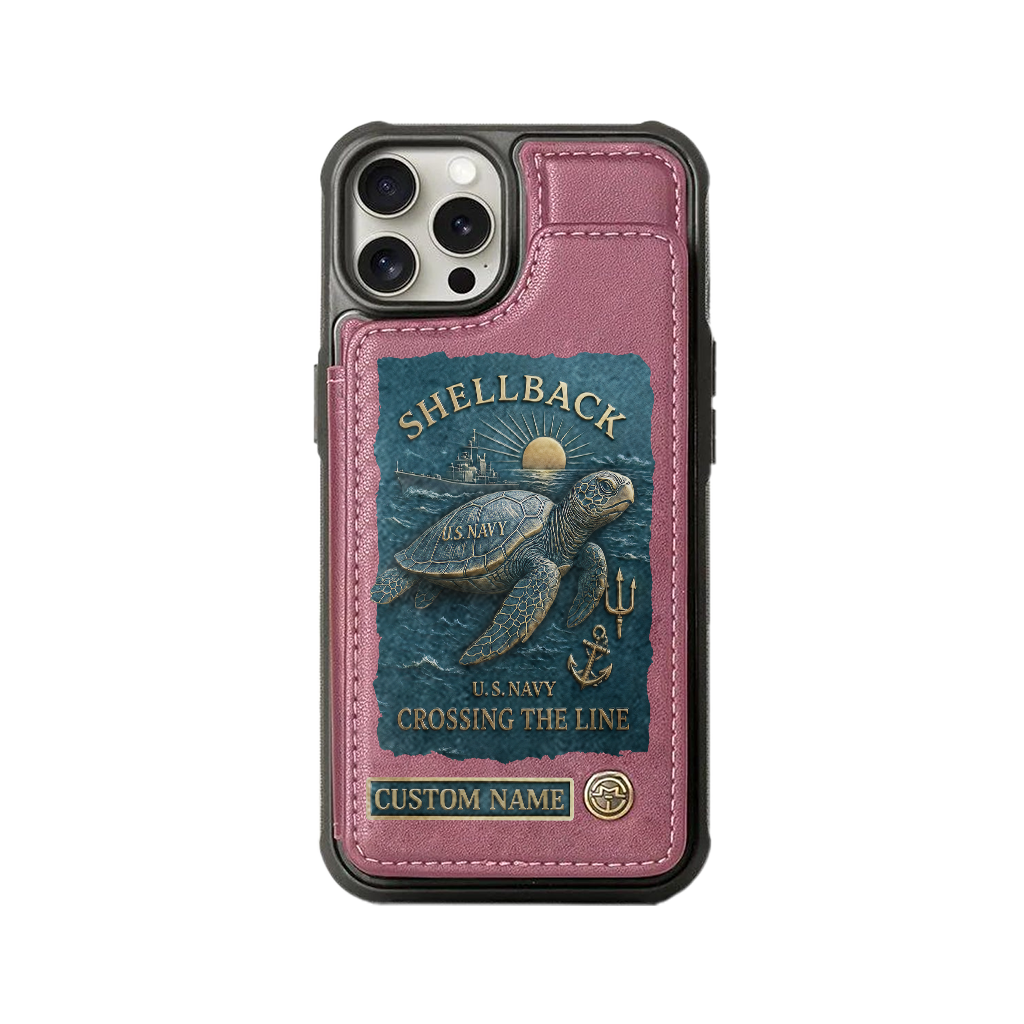 Personalizable Shellback Ancient Order Of The Deep Wallet Phone Case