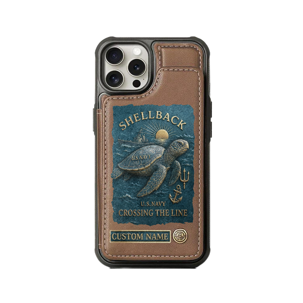 Personalizable Shellback Ancient Order Of The Deep Wallet Phone Case