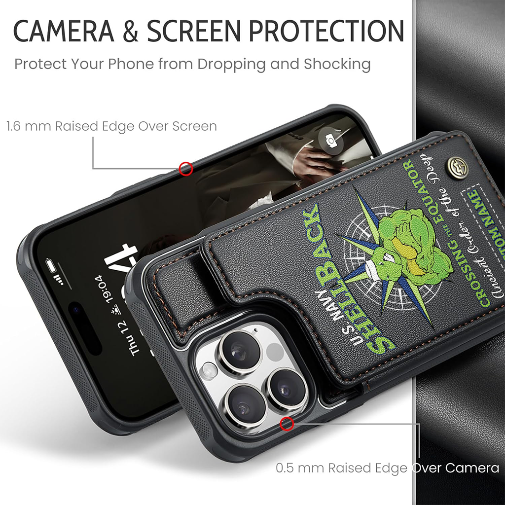 Personalizable Shellback Ancient Order Of The Deep Wallet Phone Case