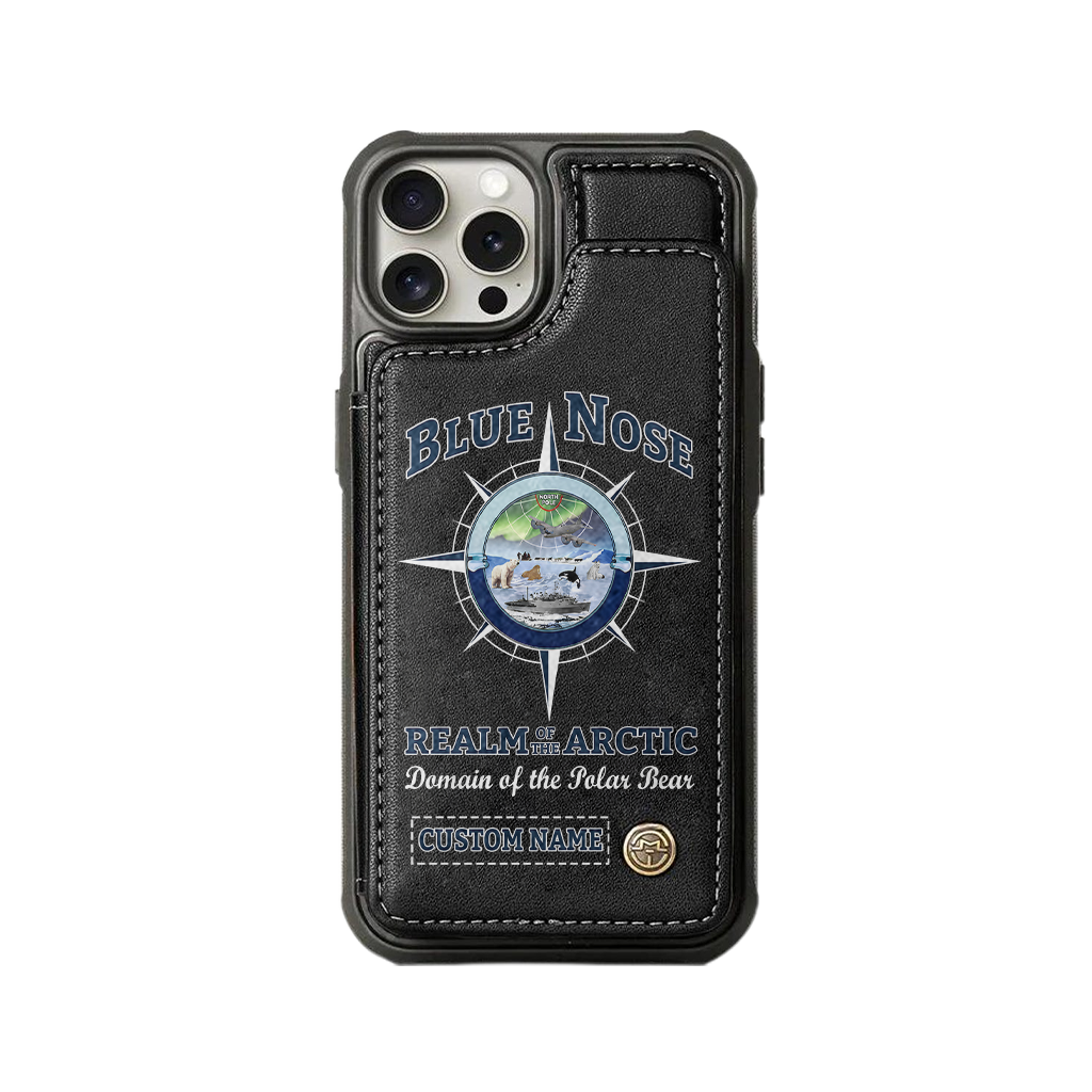Personalizable Blue Nose Realm Of The Arctic Wallet Phone Case